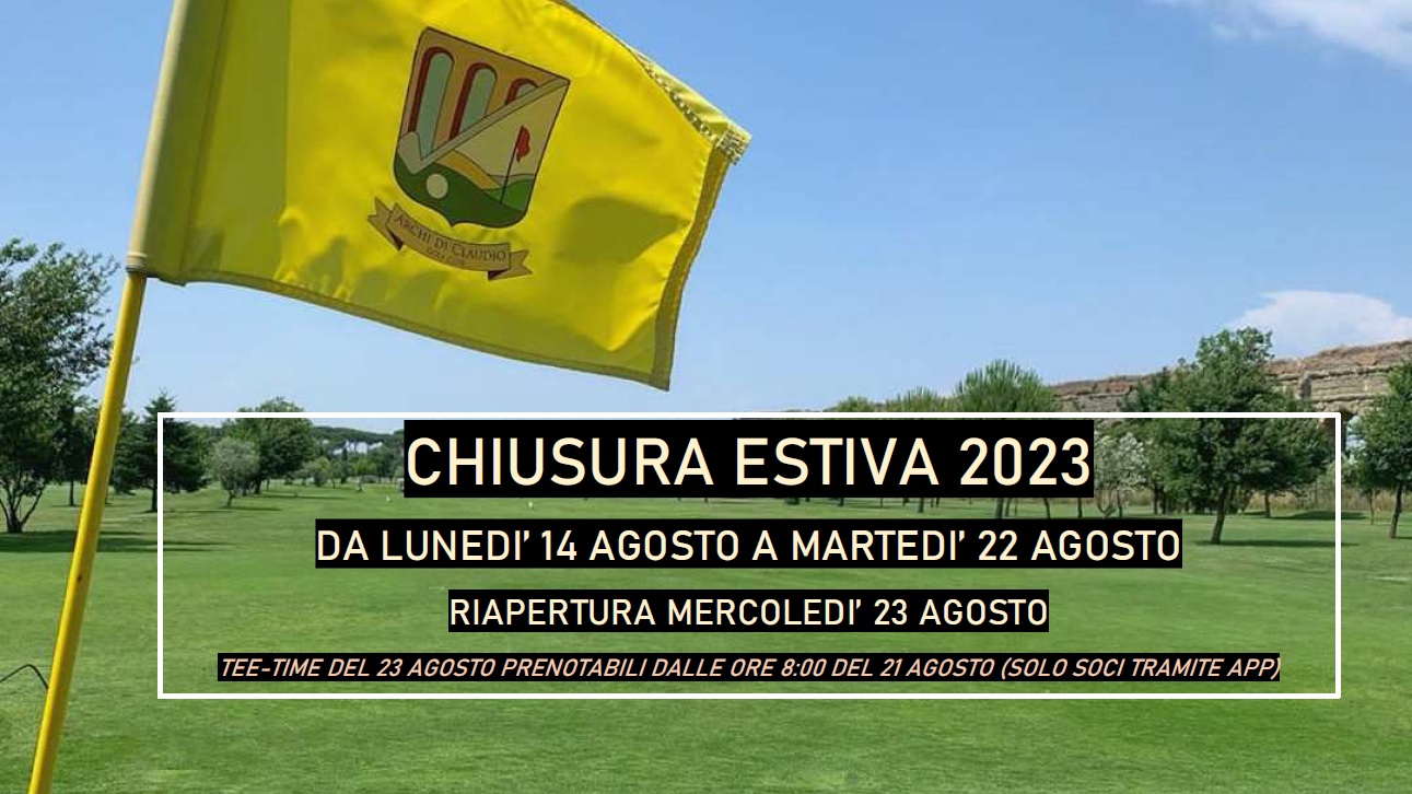 Scopri di più sull'articolo CHIUSURA ESTIVA 2023